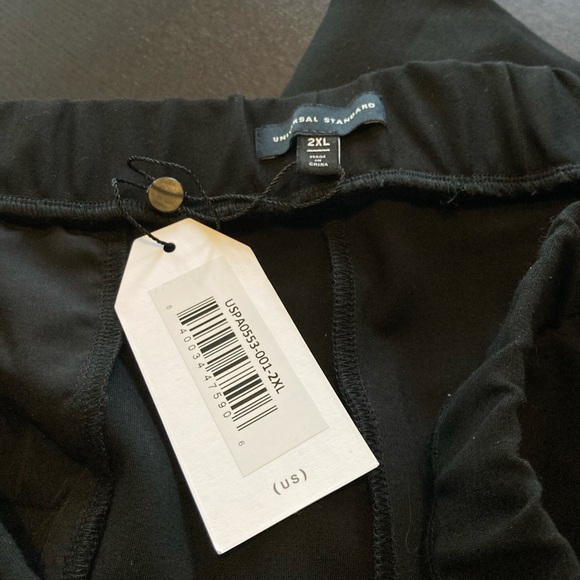 Universal Standard 2X wide-leg ponte pant with white and ochre stripe - NWT - Picture 6 of 7